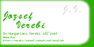 jozsef verebi business card